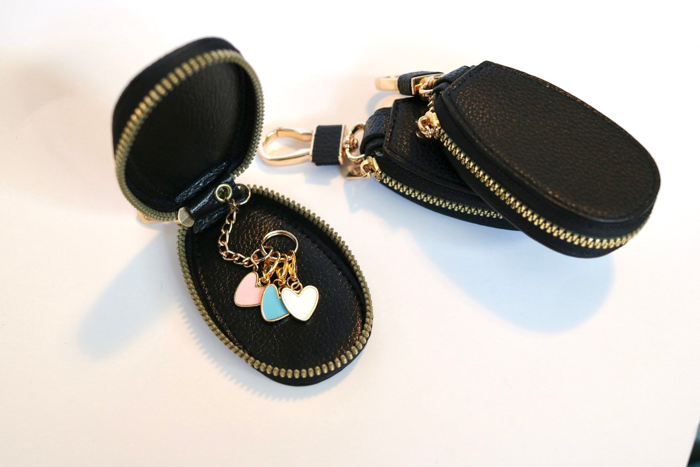 Clip On Notions Pouch with Heart Stitch Markers