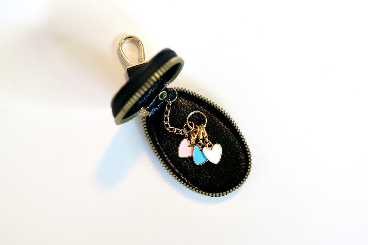Clip On Notions Pouch with Heart Stitch Markers