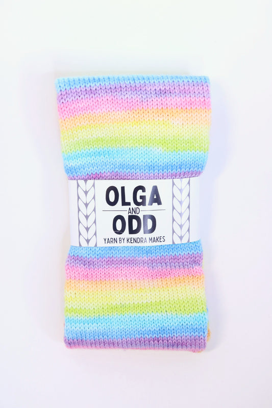 Pastel Rainbow Sock Tube